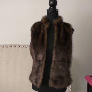 Faux fur vest